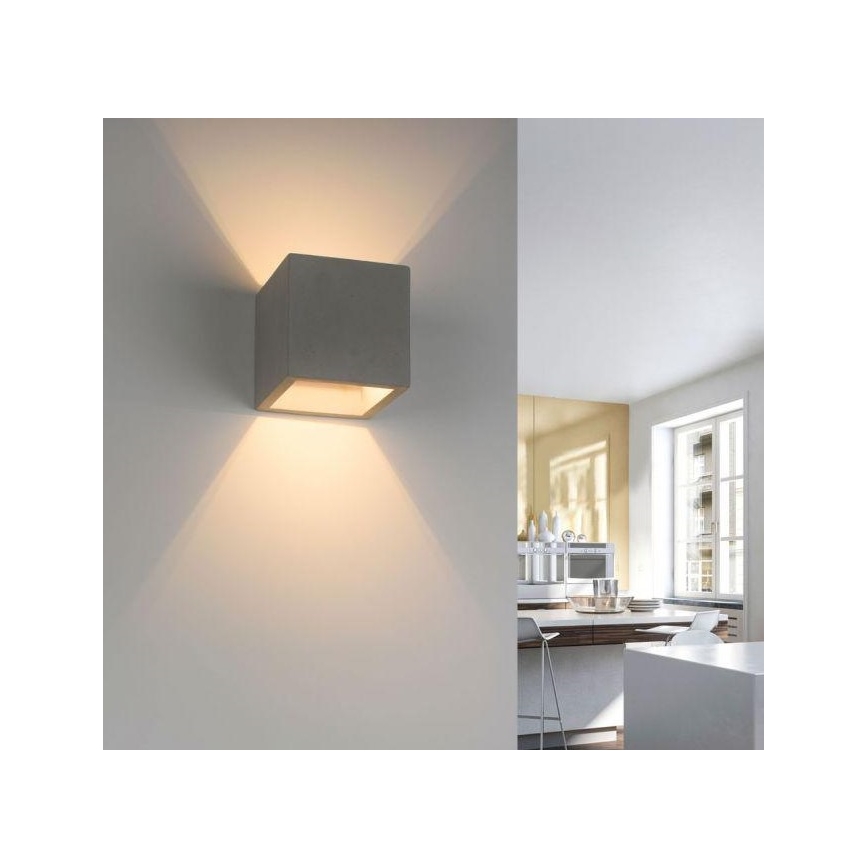 Paul Neuhaus 9069-22 - Væglampe ETON 1xG9/25W/230V beton