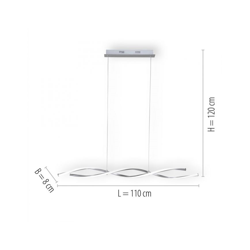 Paul Neuhaus 9142-55 - LED pendel dæmpbar POLINA 2xLED/10,2W/230V