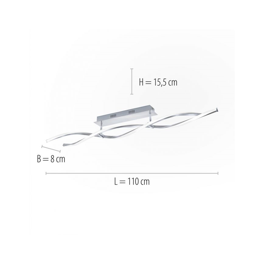Paul Neuhaus 9143-55 - LED loftlampe dæmpbar POLINA 2xLED/10,2W/230V