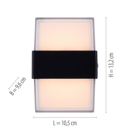 Paul Neuhaus 9480-13 - Udendørs LED væglampe CARA LED/8W/230V IP44