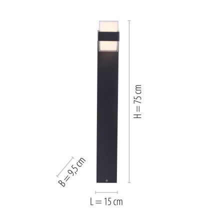 Paul Neuhaus 9481-13 - LED udendørslampe CARA LED/8W/230V IP44