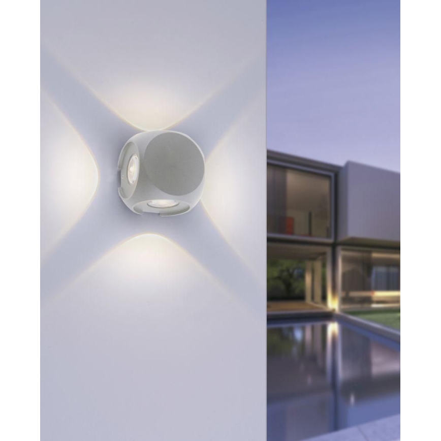 Paul Neuhaus 9485-21 - Udendørs LED væglampe CARLO 4xLED/0,8W/230V IP54