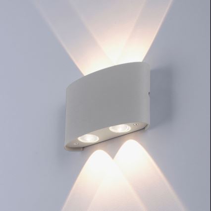 Paul Neuhaus 9487-21 - Udendørs LED væglampe CARLO 4xLED/0,8W/230V IP54