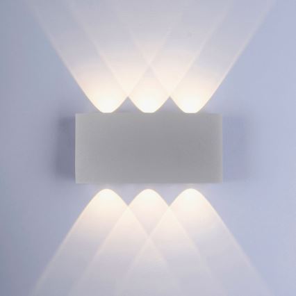 Paul Neuhaus 9488-21 - Udendørs LED væglampe CARLO 6xLED/0,8W/230V IP54