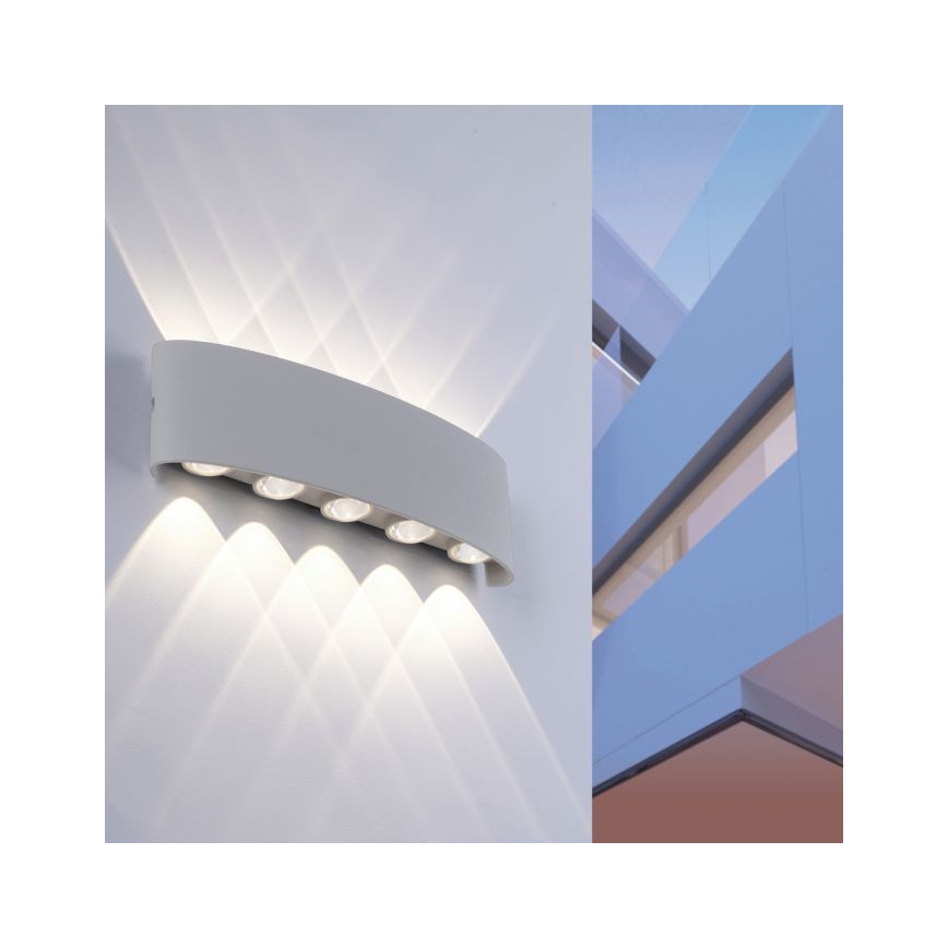 Paul Neuhaus 9489-21- Udendørs LED væglampe CARLO 10xLED/0,8W/230V IP54