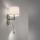 Paul Neuhaus 9646-55 - LED væglampe ROBIN 1xE27/40W/230V + LED/2,1W hvid