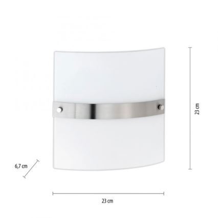 Paul Neuhaus 9847-55 - Væglampe SQUARE 2xE14/40W/230V