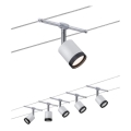 Paulmann 3981 - SÆT 5xLED/4W Komplet kabelsystem TUBE 230V mat krom/sort