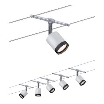 Paulmann 3981 - SÆT 5xLED/4W Spotlys til TUBE kabelsystem 230V
