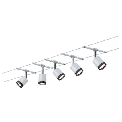 Paulmann 3981 - SÆT 5xLED/4W Spotlys til TUBE kabelsystem 230V