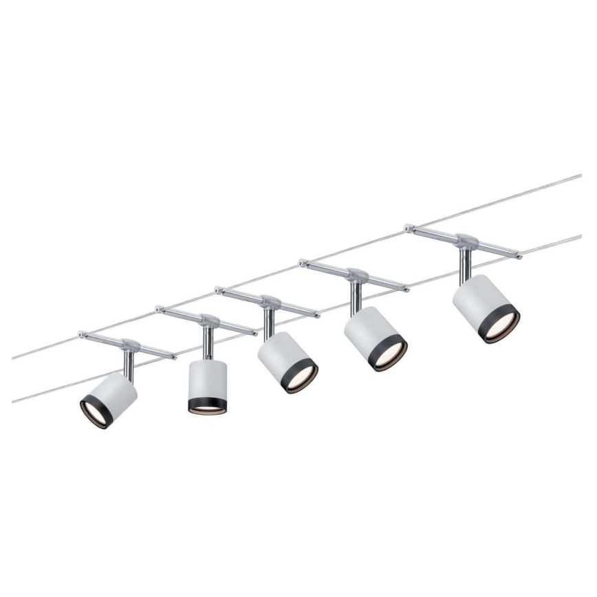 Paulmann 3981 - SÆT 5xLED/4W Spotlys til TUBE kabelsystem 230V