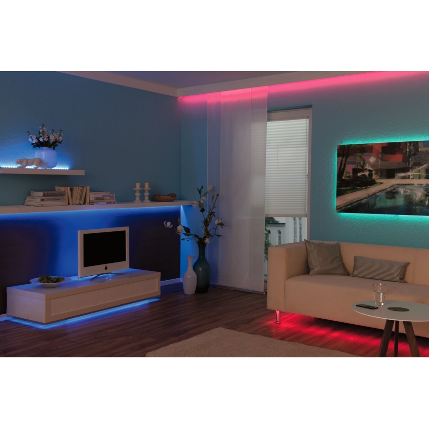 Paulmann 3988 - LED RGBW/13W dæmpbar LED-strip TIP 5 m 230V + fjernbetjening