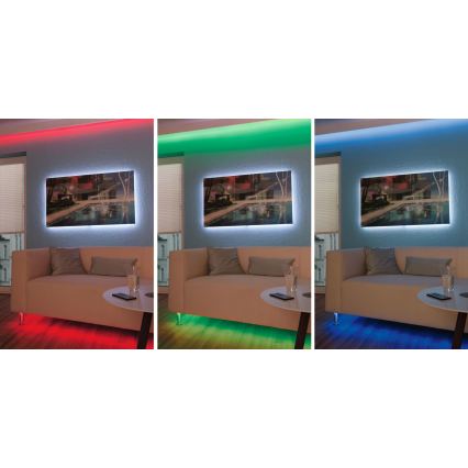 Paulmann 3988 - LED RGBW/13W dæmpbar LED-strip TIP 5 m 230V + fjernbetjening