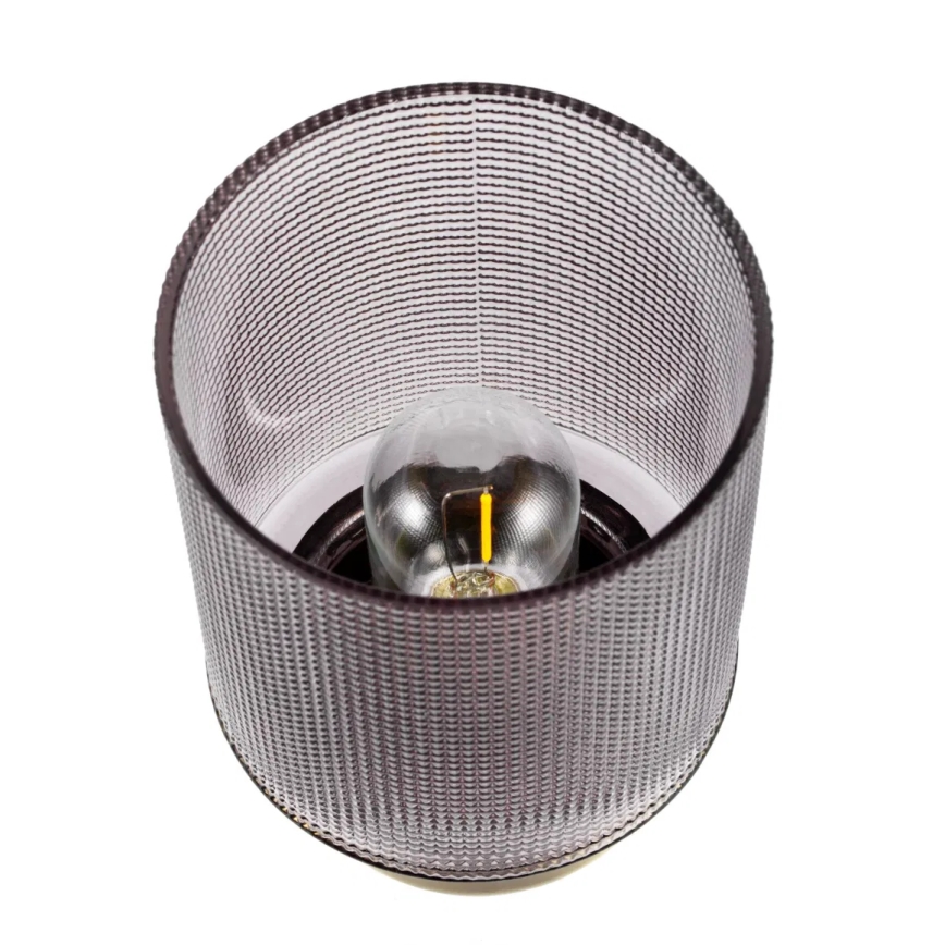 Paulmann 48133 - LED-1xE27/0,8W Bordlampe GLAMOUR 3xAA/4,5V transparent