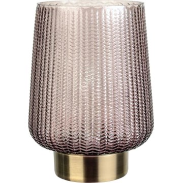 Paulmann 48137 - LED-1xE27/0,8W Bordlampe GLAMOUR 3xAA/4,5V lyserød