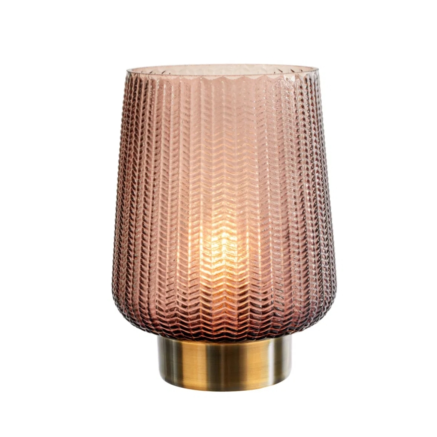 Paulmann 48137 - LED-1xE27/0,8W Bordlampe GLAMOUR 3xAA/4,5V lyserød