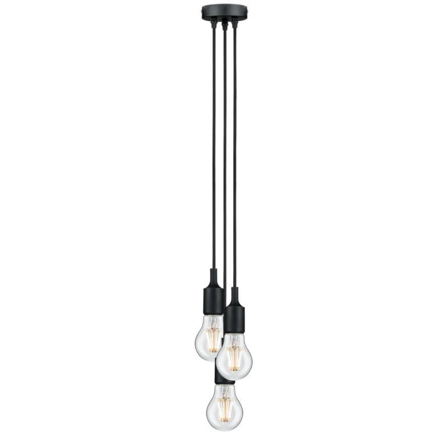 Paulmann 50382 - 3xE27/60W Strømkabel KETIL 230V