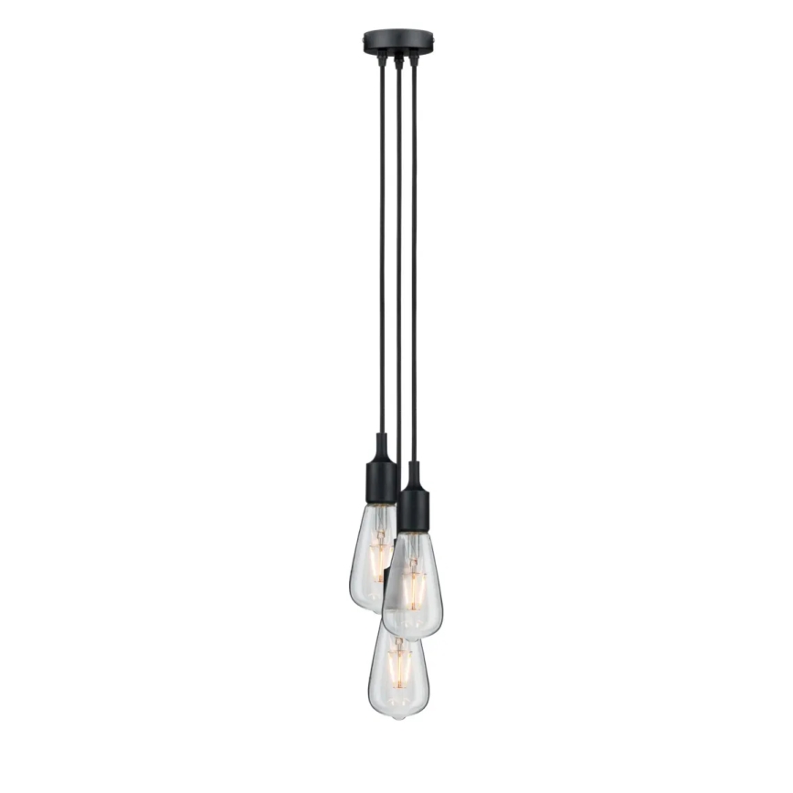 Paulmann 50382 - 3xE27/60W Strømkabel KETIL 230V