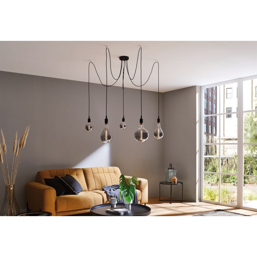 Paulmann 50389 - Pendel NEORDIC 5xE27/20W/230V edderkop