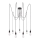 Paulmann 50390 - Pendel NEORDIC 7xE27/20W/230V edderkop
