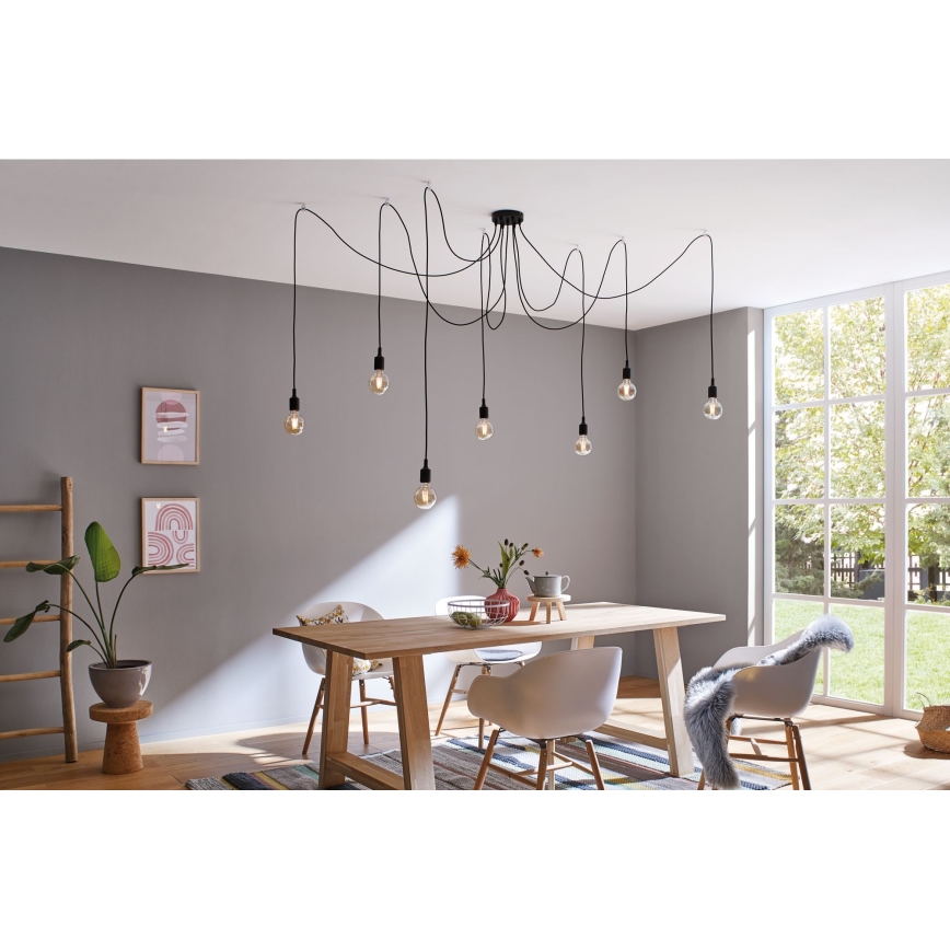 Paulmann 50390 - Pendel NEORDIC 7xE27/20W/230V edderkop
