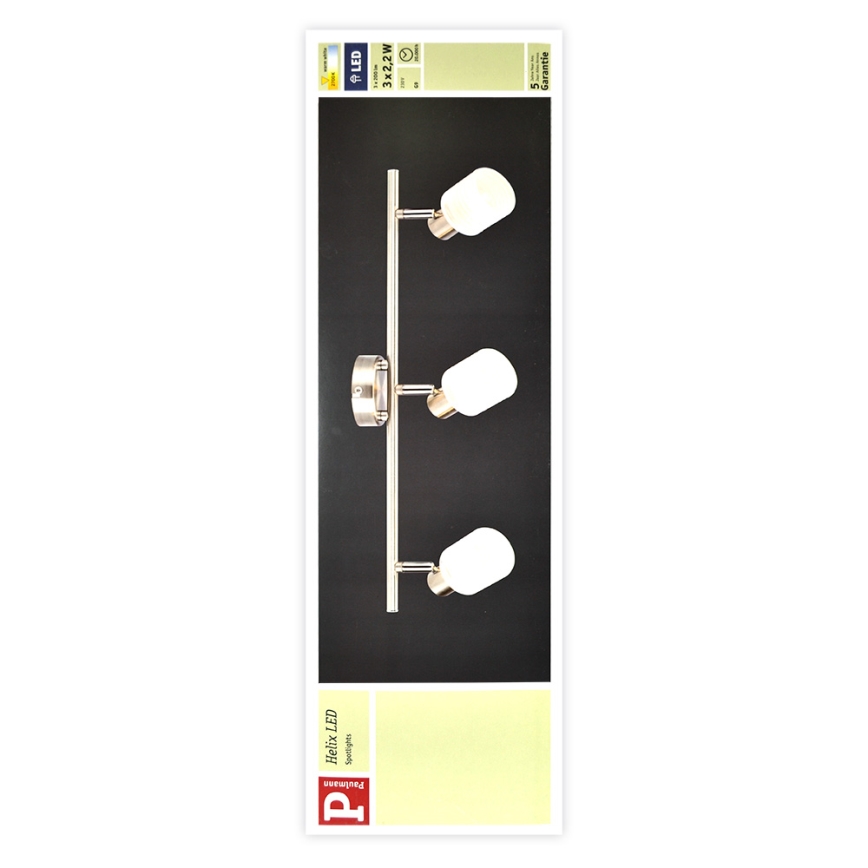 Paulmann 60200 - 3xLED-G9/2,2W Spotlys HELIX 230V