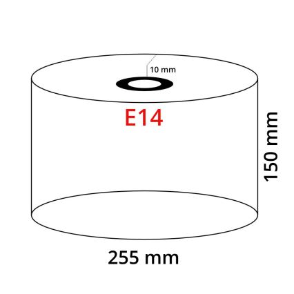 Paulmann 60324 - Lampeskærm TESSA E14 diameter 25,5 cm