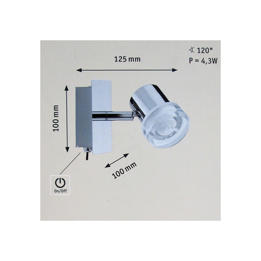Paulmann 60373 - LED spotlampe PEARL 1xLED/3,2W/230V