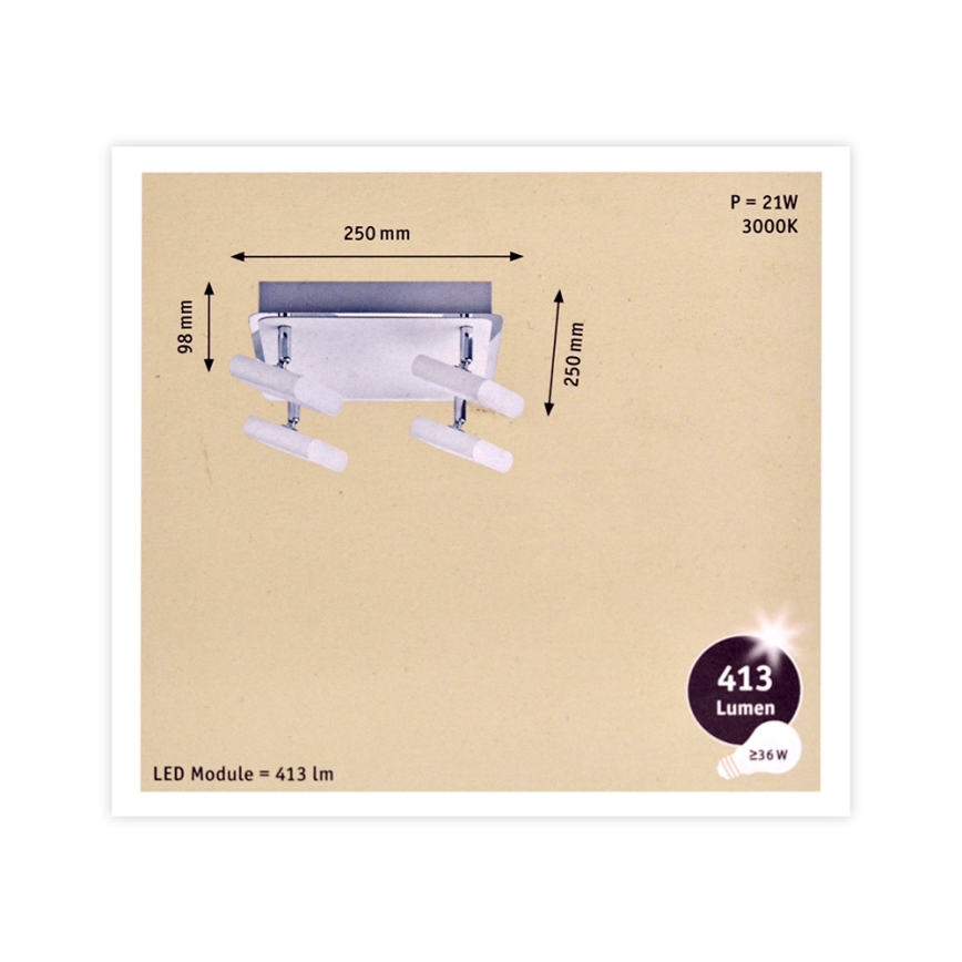 Paulmann 66637 - Spotlampe 4xLED/4,5W LAUNCHER 230V