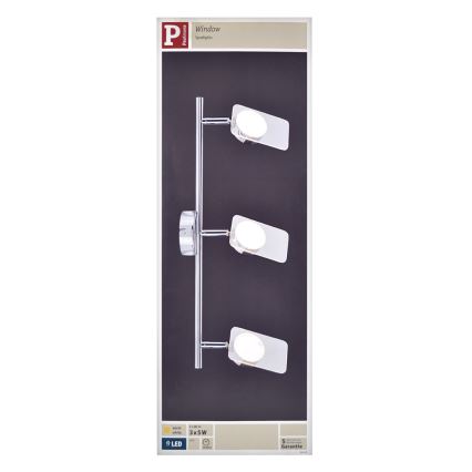 Paulmann 66668 - 3xLED/5W Spotlys WINDOW 230V