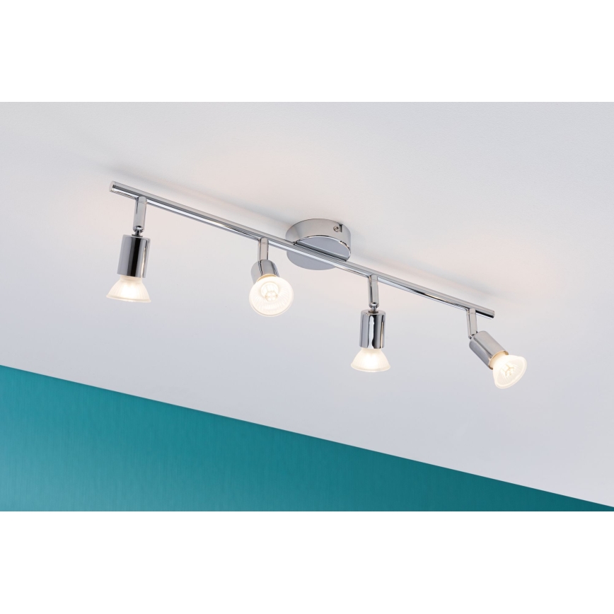 Paulmann 66753 - 4xGU10/10W IP44 Spotlampe til badeværelse CAROLINA 230V