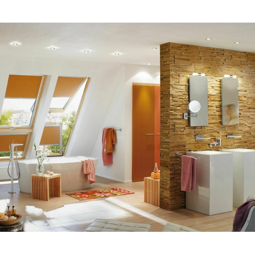 Paulmann 70349 - Væghængt makeupspejl 1xE14/20W IP44 230V