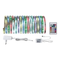 Paulmann 70480 - LED RGBW/16,5W Strip dæmpbar DIGITAL 5 m 230V + fjernbetjening