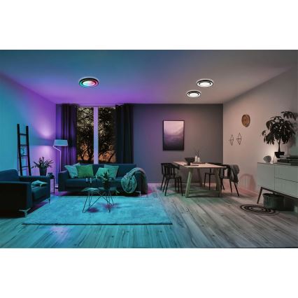 Paulmann 70544 - LED loftlampe RGBW/22W RAINBOW 230V 3000-6500K + fjernbetjening