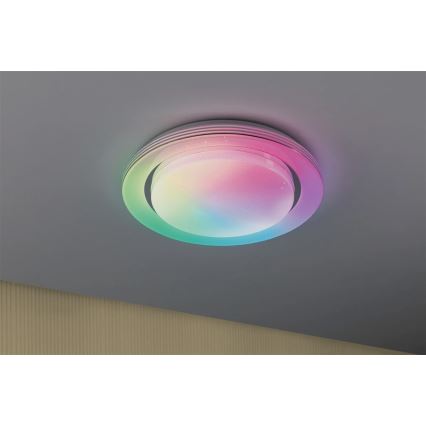 Paulmann 70546 - LED loftlampe dæmpbar RGBW/22W RAINBOW 230V 3000-6500K + fjernbetjening