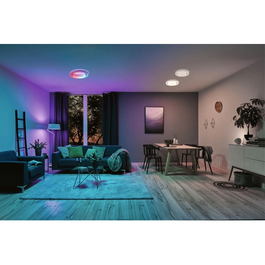 Paulmann 70546 - LED loftlampe dæmpbar RGBW/22W RAINBOW 230V 3000-6500K + fjernbetjening