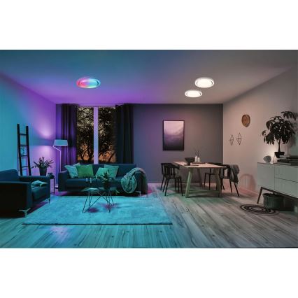 Paulmann 70547 - LED loftlampe dæmpbar RGBW/38,5W RAINBOW 230V 3000-6500K + fjernbetjening