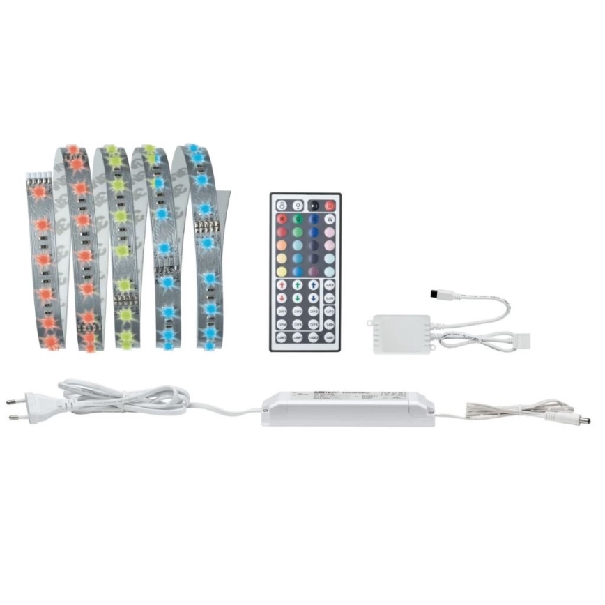 Paulmann 70587 - LED lysbånd dæmpbart RGB/20W MAXLED 1,5 m 230V + fjernbetjening