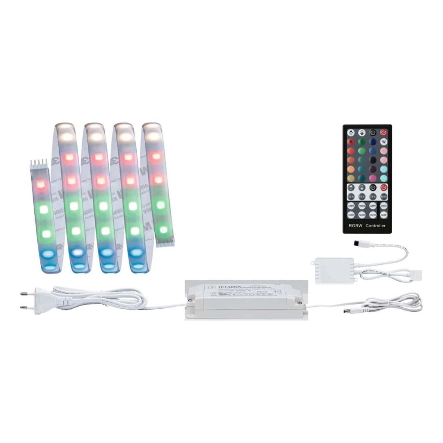 Paulmann 70627 - LED RGB/18W IP44 Badeværelsesstrip dæmpbar MAXLED 1,5 m 230V + fjernbetjening
