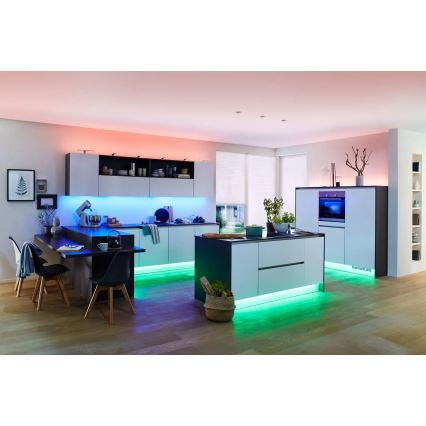 Paulmann 70627 - LED RGB/18W IP44 Badeværelsesstrip dæmpbar MAXLED 1,5 m 230V + fjernbetjening