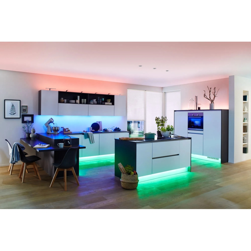 Paulmann 70627 - LED RGB/18W IP44 Badeværelsesstrip dæmpbar MAXLED 1,5 m 230V + fjernbetjening