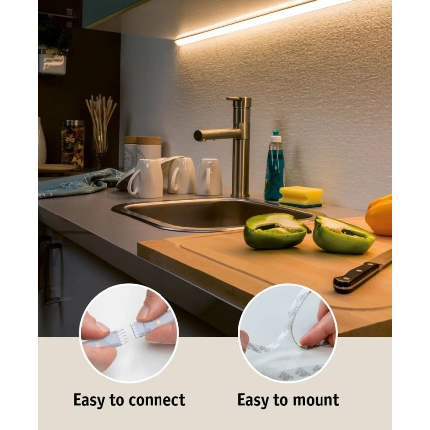 Paulmann 70666 - LED/20W IP44 Badeværelsesstrip dæmpbar MAXLED 3 m 2700K 230V