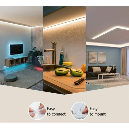 Paulmann 70666 - LED/20W IP44 Badeværelsesstrip dæmpbar MAXLED 3 m 2700K 230V