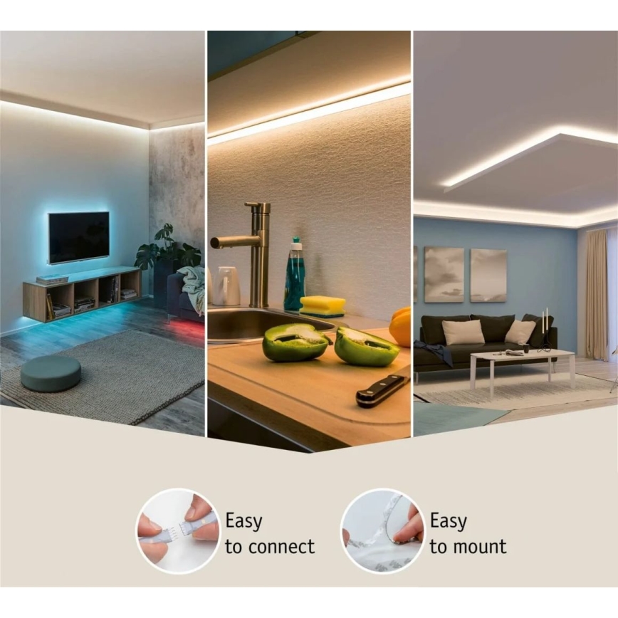 Paulmann 70666 - LED/20W IP44 Badeværelsesstrip dæmpbar MAXLED 3 m 2700K 230V