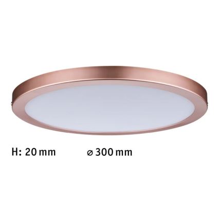 Paulmann 70872 - LED/22W Panel dæmpbart ATRIA 230V 2700K diameter 30 cm Rosenguld