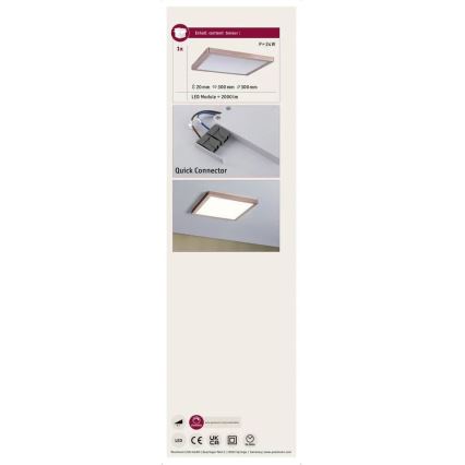 Paulmann 70873 - LED/24W Panel dæmpbart ATRIA 230V 2700K 30x30 cm Rosenguld
