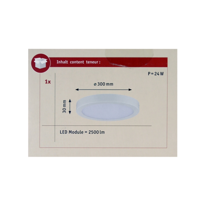 Paulmann 70899 - Loftlampe LED/22W ABIA 230V