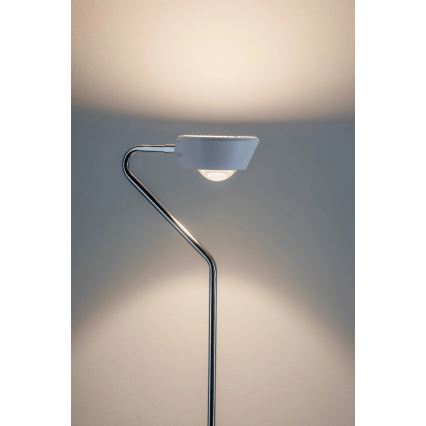 Paulmann 70920 - LED/7,5W Dæmpbar gulvlampe RAMOS 230V hvid/blank krom