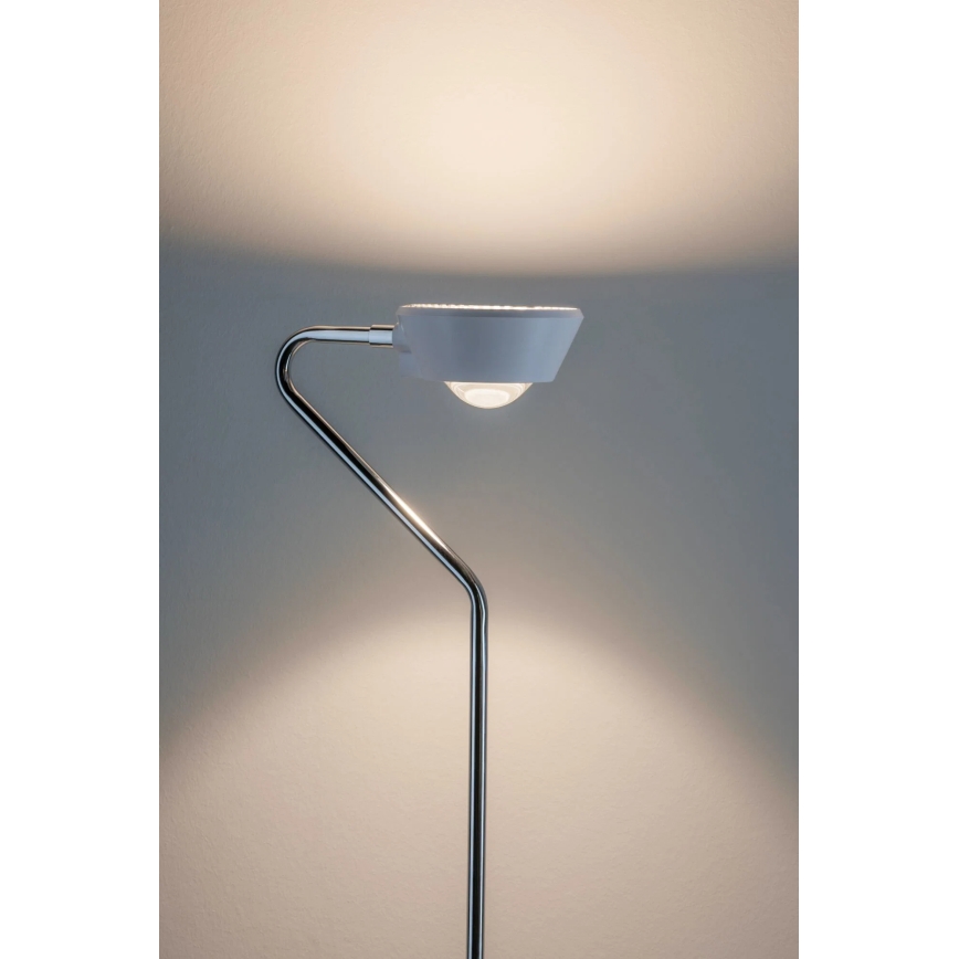 Paulmann 70920 - LED/7,5W Dæmpbar gulvlampe RAMOS 230V hvid/blank krom