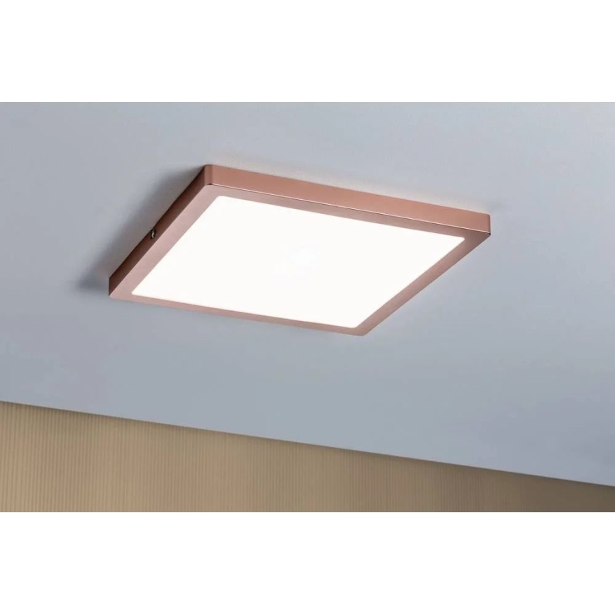 Paulmann 70941 - LED/20W Fastmonteret panel ATRIA 230V 4000K 30x30 cm Rosenguld